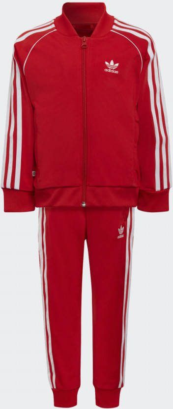 adidas Originals Adicolor SST Trainingspak Vivid Red/White