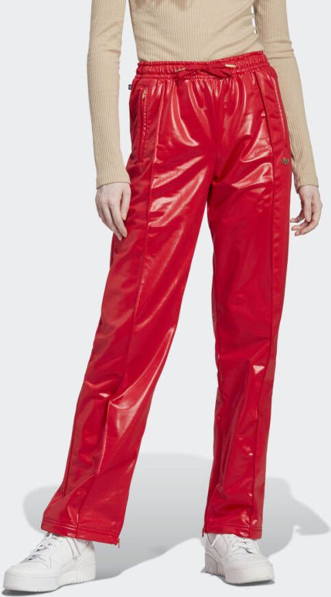 adidas Originals Leather Trousers , Rood, Dames