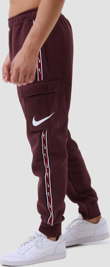 Nike sportswear repeat fleece cargo joggingbroek bordeaux heren