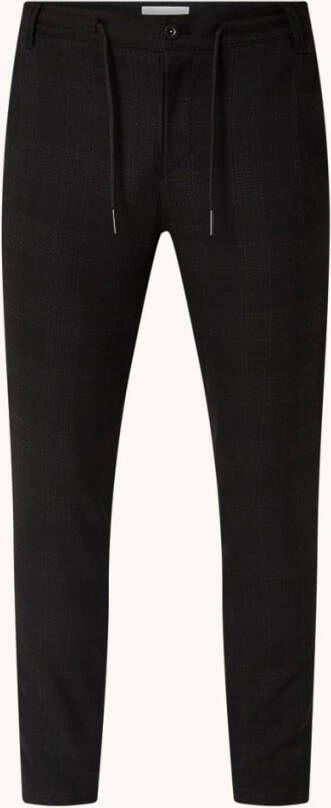 CHASIN' Ace Miro tapered fit chino met ruitdessin