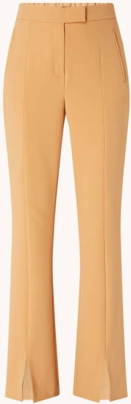 Claudia Strä, ter High waist flared fit pantalon met split