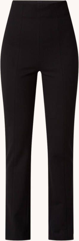 Claudia Strä, ter High waist slim fit broek met ritsdetail