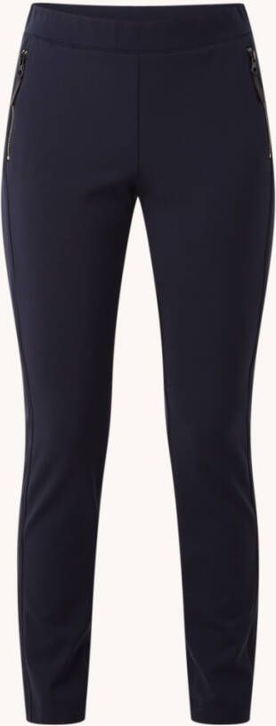 Claudia Strä, ter Mid waist skinny fit pantalon met ritszakken en stretch