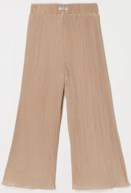 Donsje Amsterdam Brinki high waist flared pantalon van pliss&#xE9
