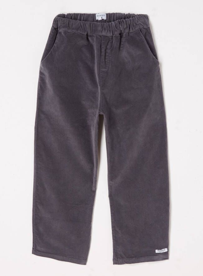 Donsje Amsterdam Mevil straight fit pantalon van fluweel