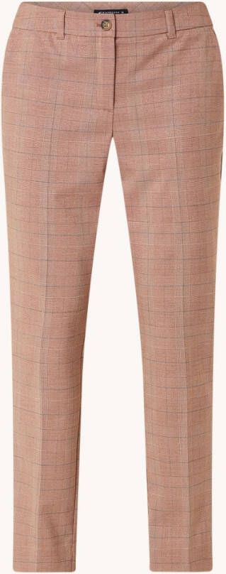 Expresso High waist slim fit cropped pantalon met lurex