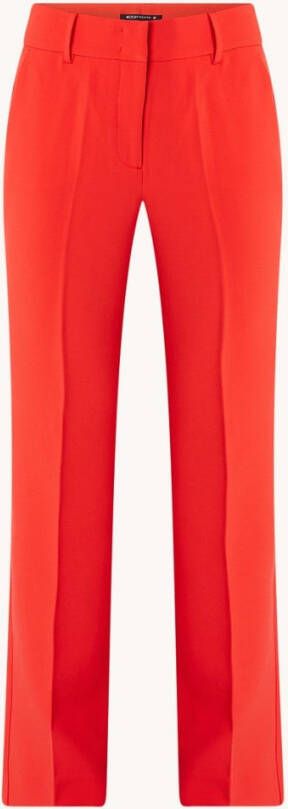 Expresso High waist straight fit pantalon met persplooi