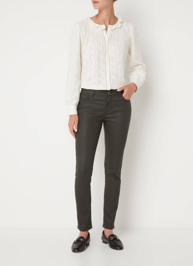Gerard Darel Esma mid waist slim fit broek met gekleurde wassing