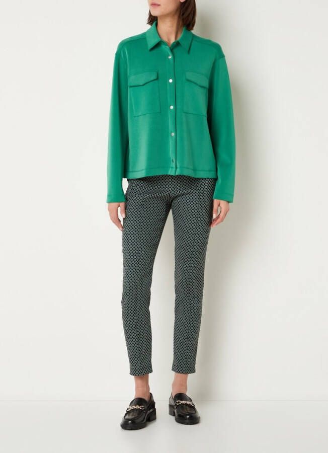 Gerry Weber High waist slim fit broek met grafische print