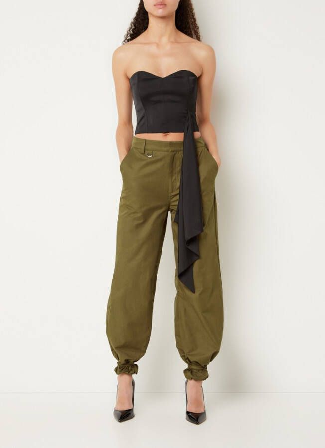 Gestuz KarlaGZ high waist tapered fit cargobroek met steekzakken