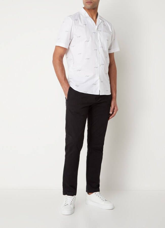 Hugo Boss David slim fit chino met stretch