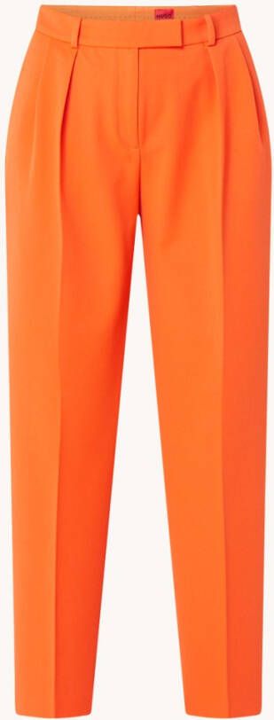 Hugo Boss Hanifa high waist slim fit pantalon met steekzakken