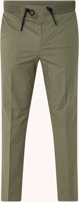 Hugo Boss Howie extra slim fit pantalon met elastische band en persplooi