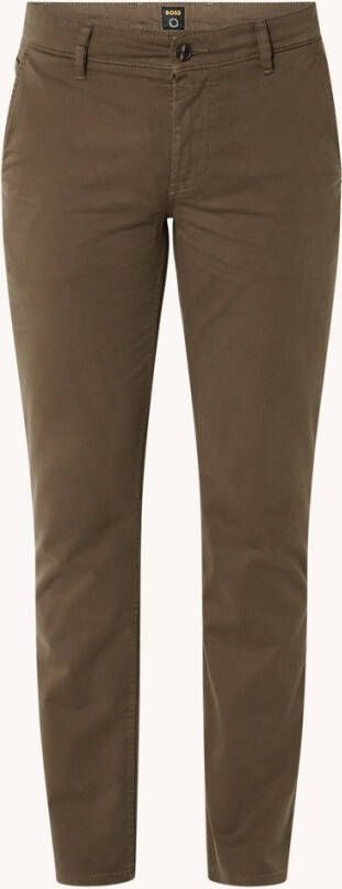 Hugo Boss Schino slim fit chino met steekzakken en stretch