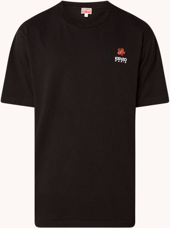 Kenzo T shirt à logo Boke Flower brodé , Zwart, Heren