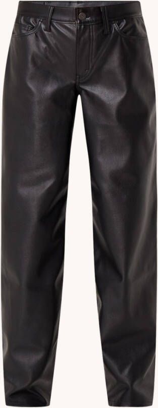 Levis Levi's Leren Broeken Zwart Dames