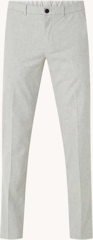 Mango Brest slim fit pantalon met steekzakken