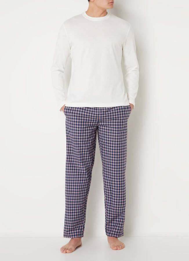 Mango Bon pyjamaset met ruitdessin