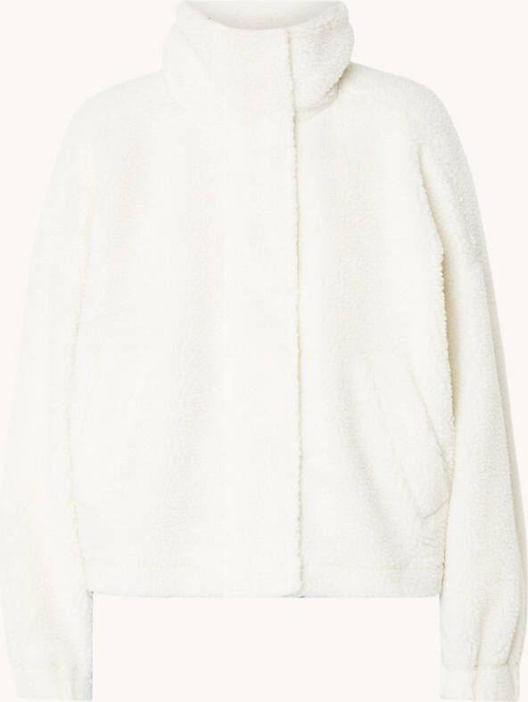 Marc O'Polo DENIM CROPPED TEDDY JACKET WITH WELT