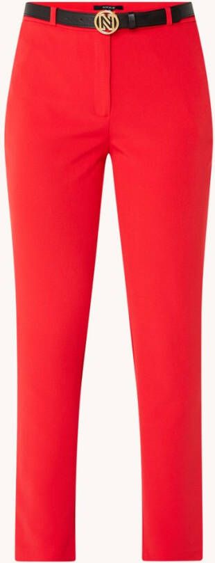 NIKKIE Niri high waist tapered fit cropped pantalon met stretch