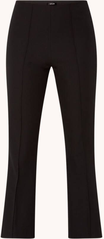 Opus Elani high waist bootcut fit cropped broek