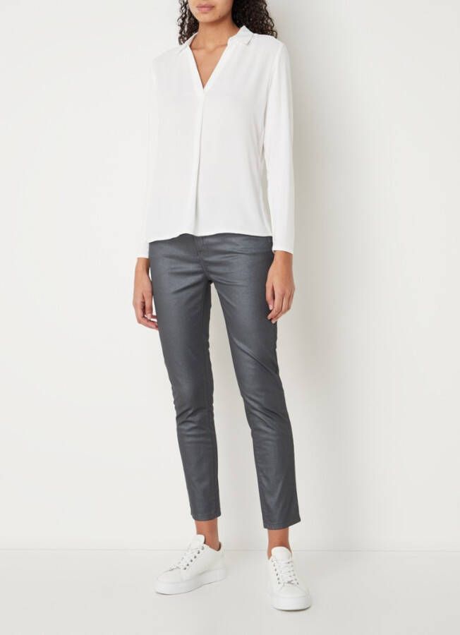 Opus Emily Glam mid waist skinny waist cropped chino