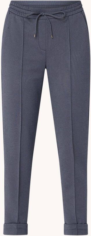 Opus Melvy Cuff high waist tapered fit broek met steekzakken