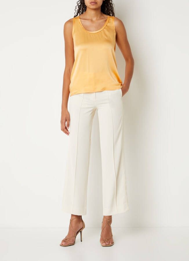 REISS Aleah high waist straight fit pantalons met steekzakken