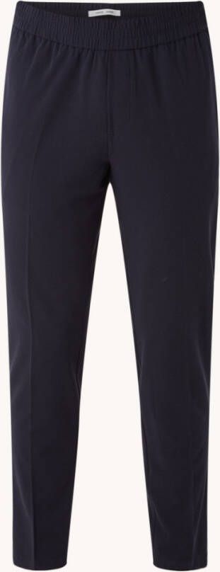 SAMSØ, E SAMSØ, E Smithy tapered fit cropped pantalon met persplooi
