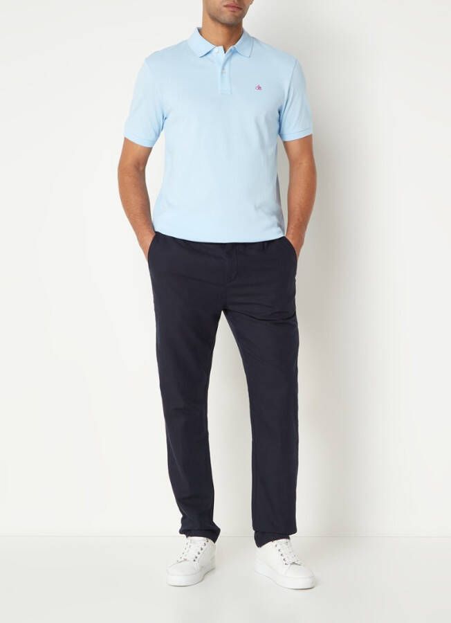 Scotch & Soda Warren joggingbroek van een linnenmix met rechte pijpen