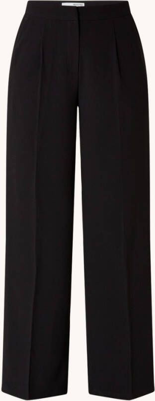 Selected Femme Selected Femme Tinni high waist wide fit pantalon met persplooi