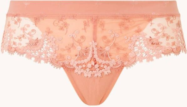 Simone Pé, rè, le Wish shorty van mesh met kantborduring