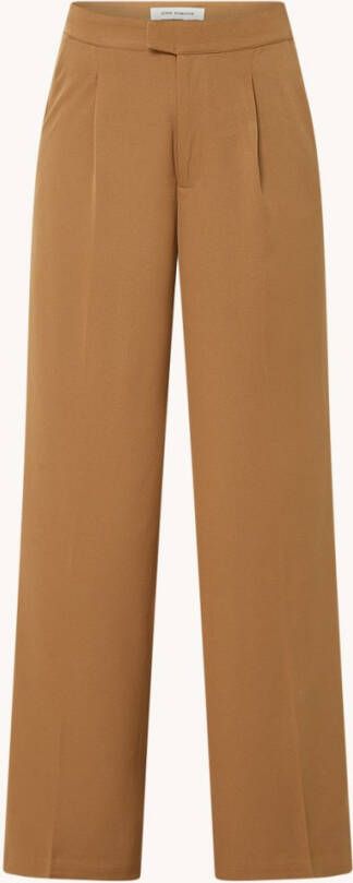 Sofie Schnoor High waist wide fit pantalon met steekzakken