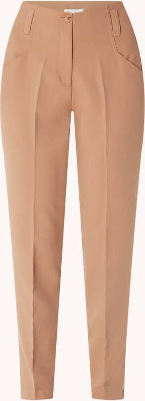 Summum Woman High waist tapered fit pantalon met steekzakken