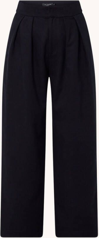 Ted Baker Oaklia high waist wide fit cropped pantalon in lyocellblend