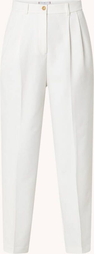 Tommy Hilfiger High waist straight fit pantalon met steekzakken