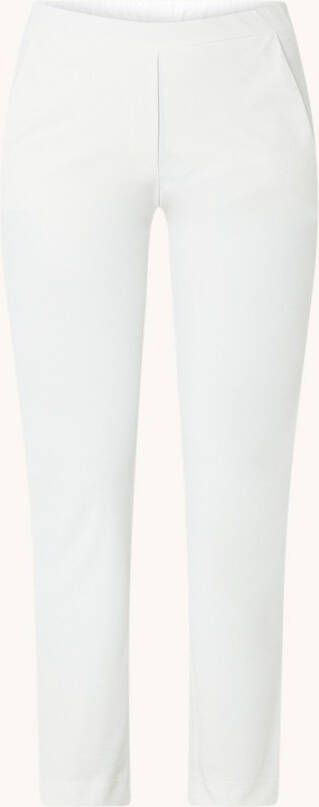TRVL DRSS High waist slim fit broek van travelstof