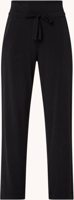 Vanilia High waist straight fit joggingbroek met trekkoord