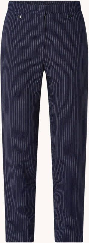 Vanilia High waist tapered fit pantalon met krijtstreep