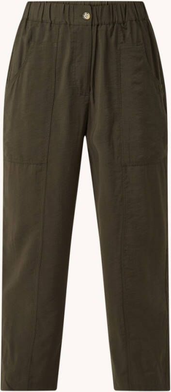 Whistles High waist straight fit pantalon met opgestikte zakken