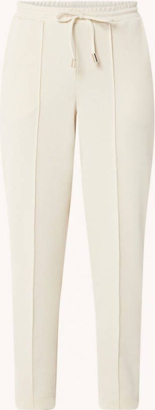 Mango Florida high waist tapered fit pantalon met structuur