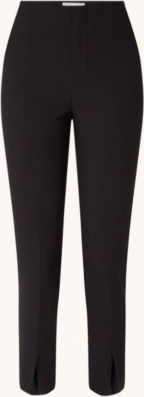 Mango Nora high waist slim fit cropped pantalon met steekzakken