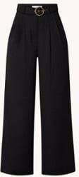 Mango Smart high waist wide fit pantalon met ceintuur