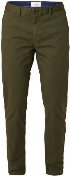 Scotch and Soda Broeken Essentials Mott Classic slim fit chino Groen