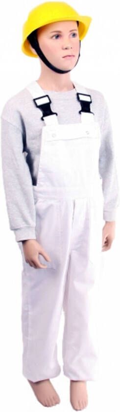 Merkloos Luxe Witte Tuinbroek Voor Kinderen 164