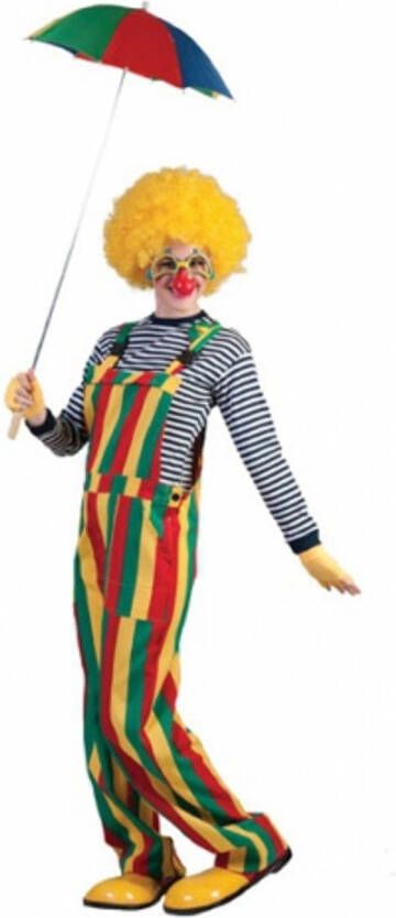 Merkloos Rood/geel/blauw/groene Tuinbroek Voor Volwassenen 52 54(L/xl) Carnavalskostuums