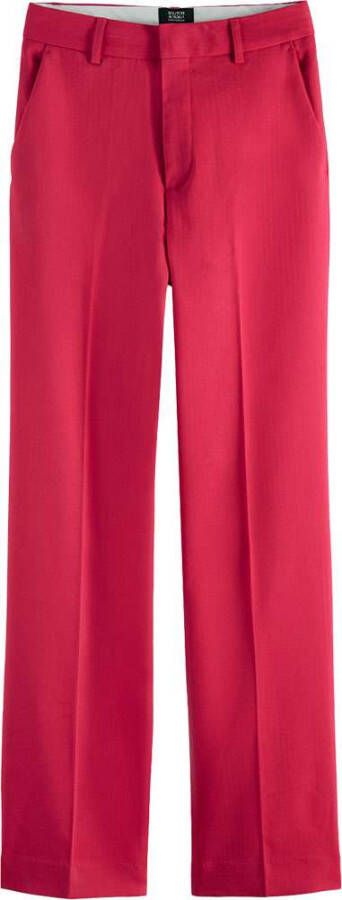 Scotch & Soda Hailey high waist straight fit pantalon met steekzakken