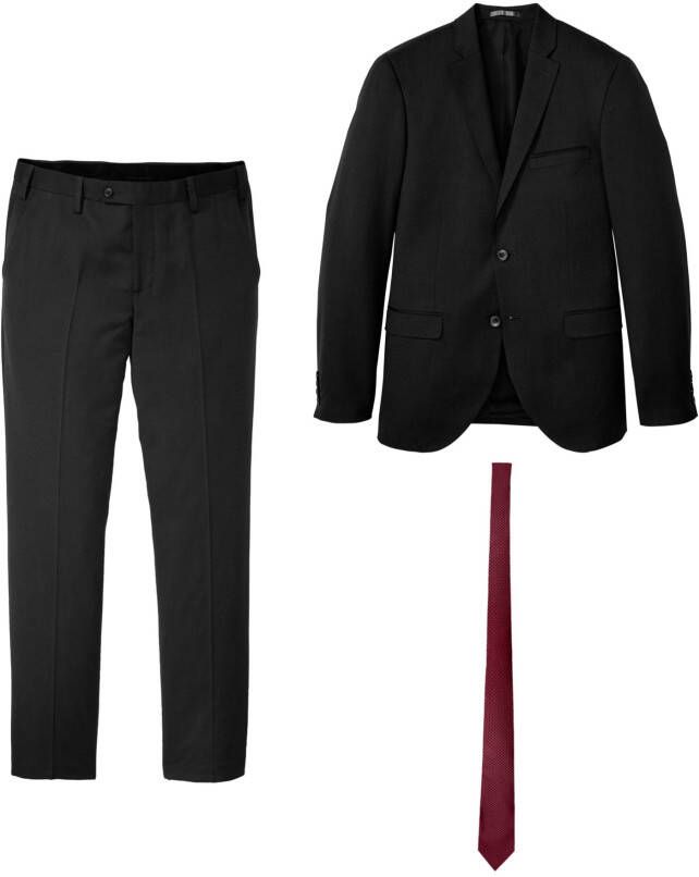 bonprix 3 delig pak colbert, broek, das slim fit