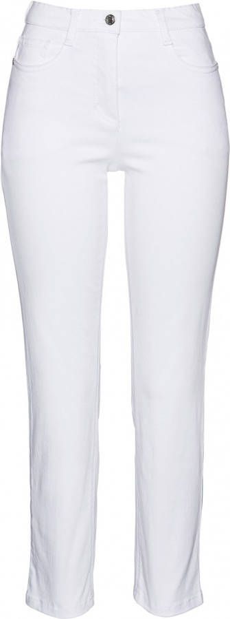 bpc selection 7/8 stretch broek, wit, 97% katoen, 3% elastan
