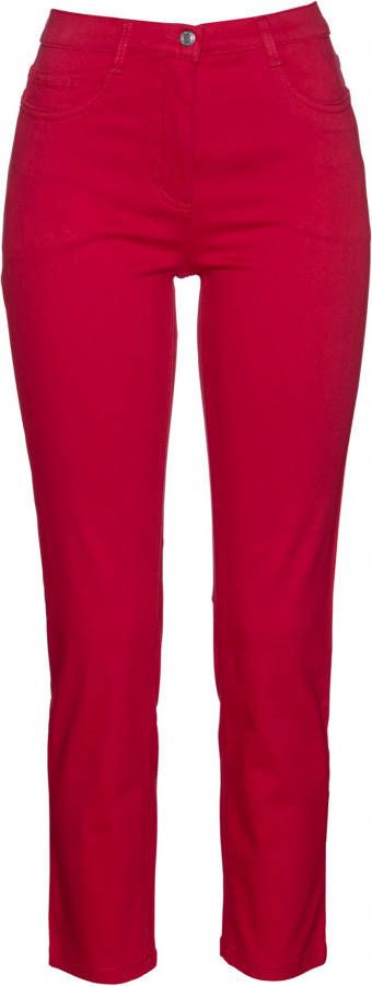 bpc selection 7/8 stretch broek, granaatappel, 97% katoen, 3% elastan